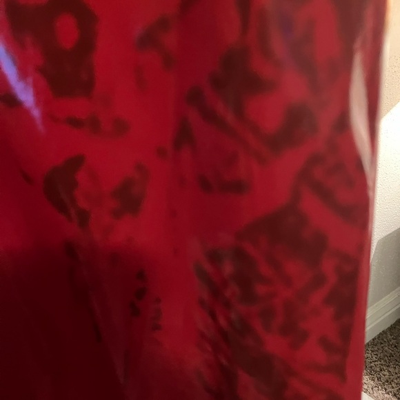 Vinyl-fully lined RED mini dress SZ 7-8. NWT! - Picture 2 of 6